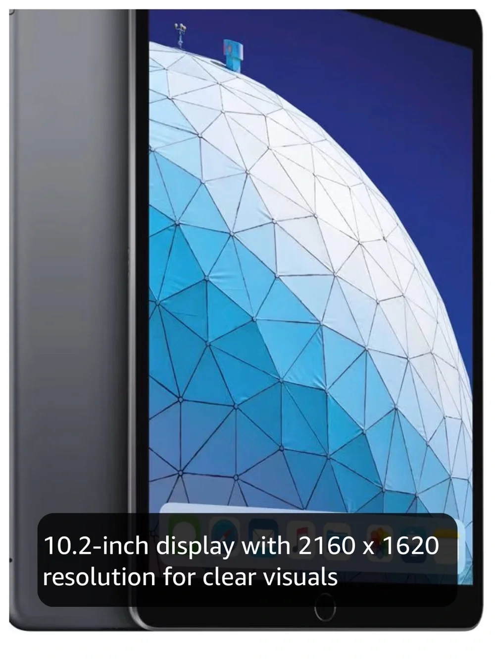 Apple iPad in Space Gray with Black Front Bezel